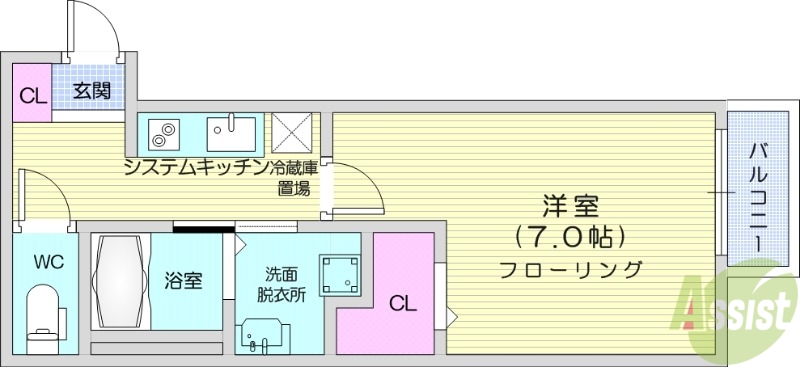 de　luxe霊屋下の間取り