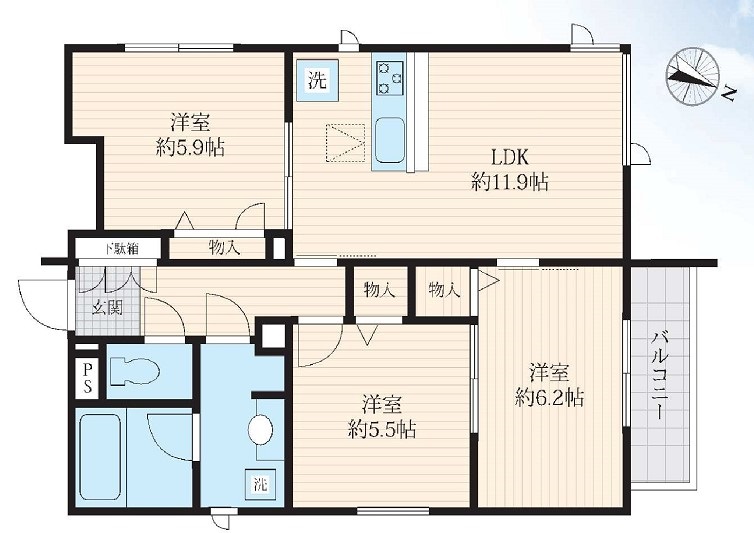 【Maison de Girasol(ヒラソル)の間取り】