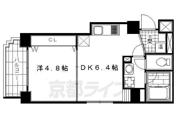 ドルチェ　ヴィータ　四条大宮の間取り