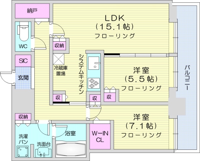 ONE札幌ステーションタワーの間取り