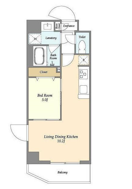 江東区亀戸のマンションの間取り