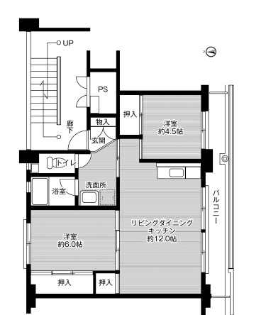 加東市沢部のアパートの間取り