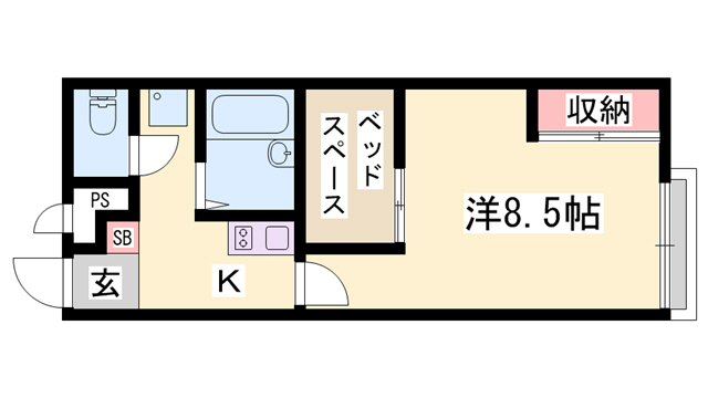 レオパレス天神の間取り