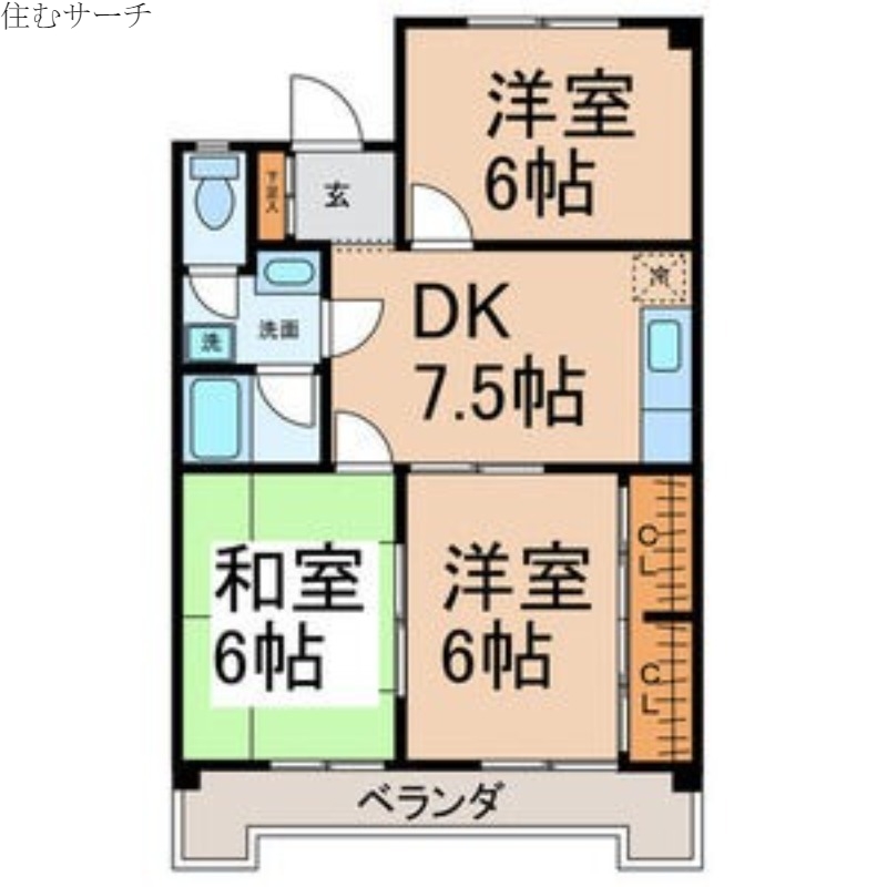 ハイツサイキの間取り