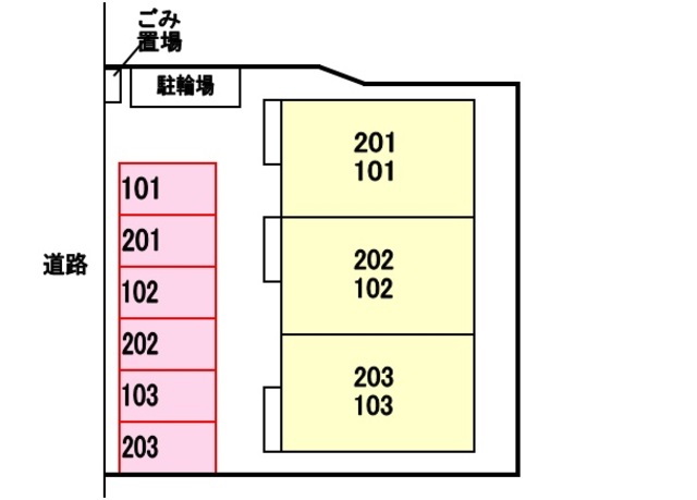 【京都市右京区太秦門田町のアパートのその他】