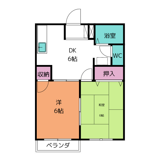 グリーンタウンＤの間取り