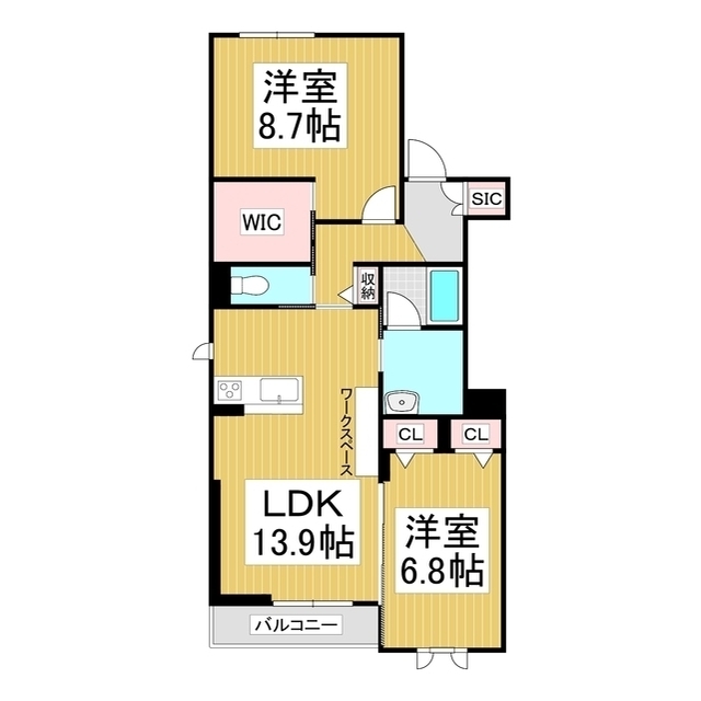 シャーメゾンＰｒｅｍｉａｓの間取り