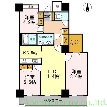 品川区東品川のマンションの間取り