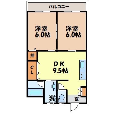 松城ビルの間取り