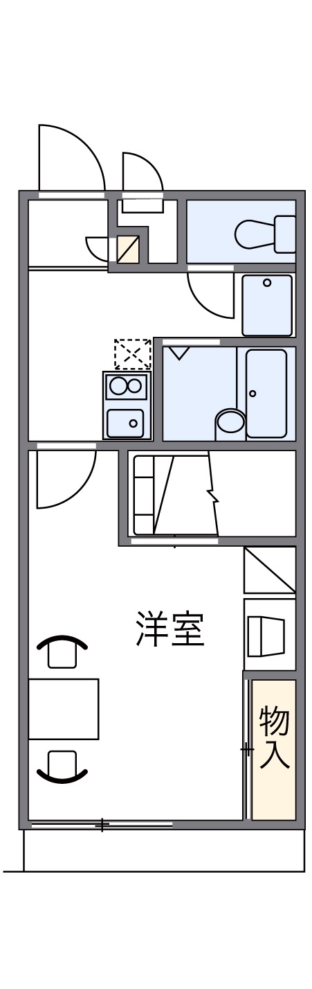 レオパレスグランパルティータIIの間取り