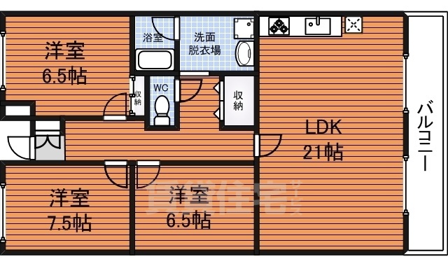 メイプルコート諏訪ノ森の間取り