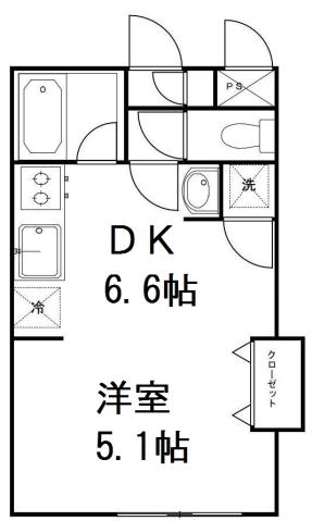 【札幌市中央区南十五条西のマンションの間取り】