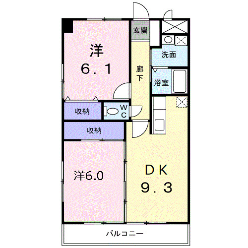 アム－ル戝部の間取り