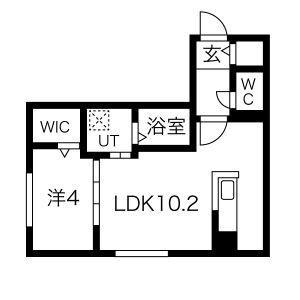 Mフラットの間取り