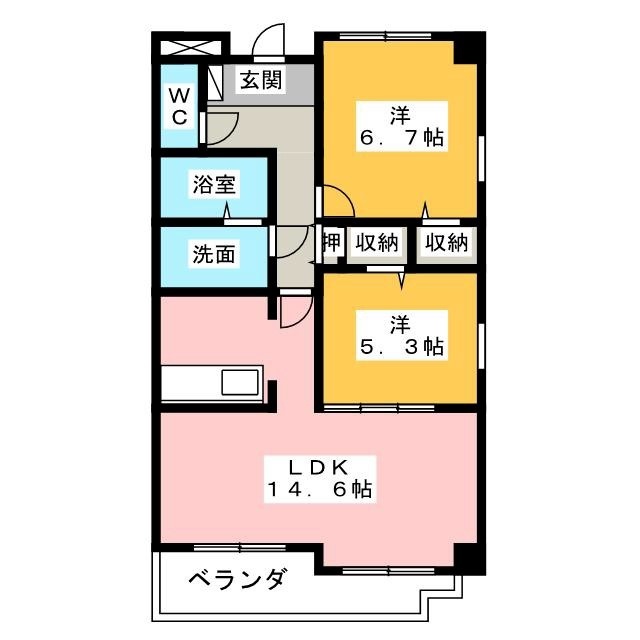 ラフレシールオーブの間取り