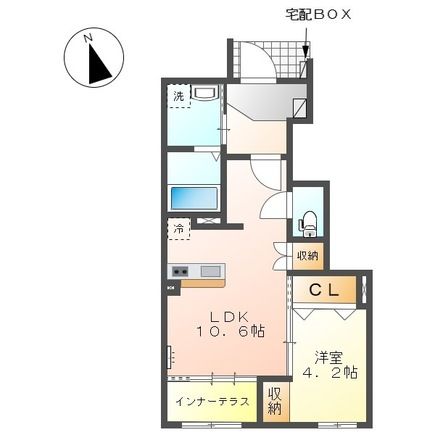 愛西市柚木町のアパートの間取り