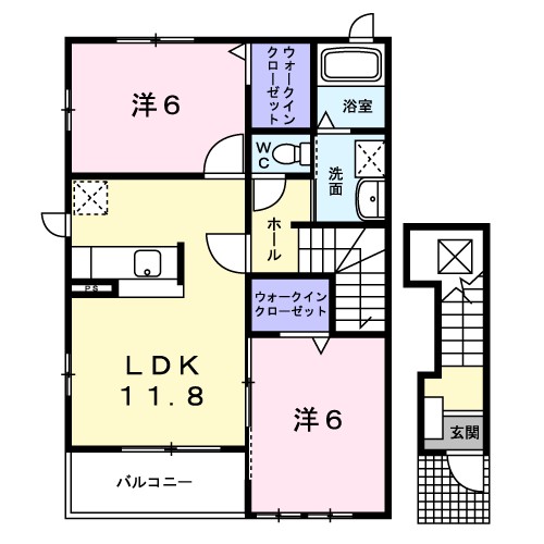 メルシープラザIIの間取り