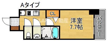 グランパシフィック岸里東の間取り