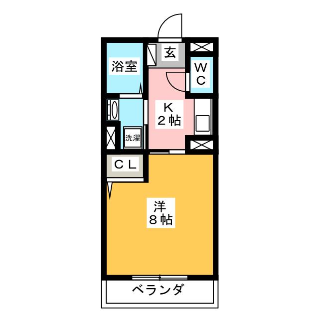 ノヴェル瑞穂　弐番館の間取り