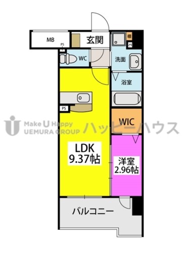 グレイス折尾の間取り