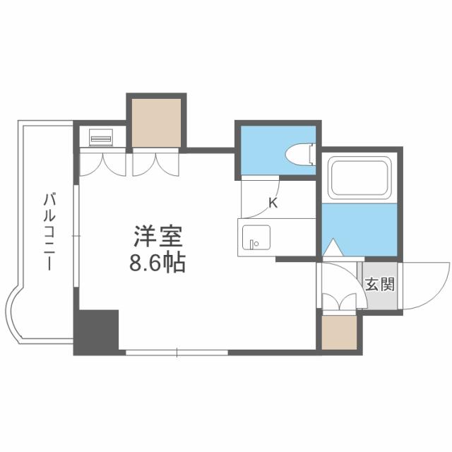 シティハイムN15A棟の間取り