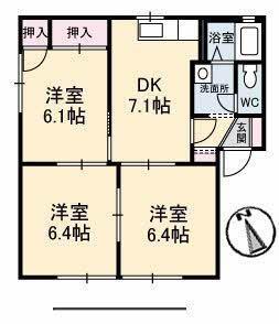 ロイヤル・オークス　Ｂ棟の間取り