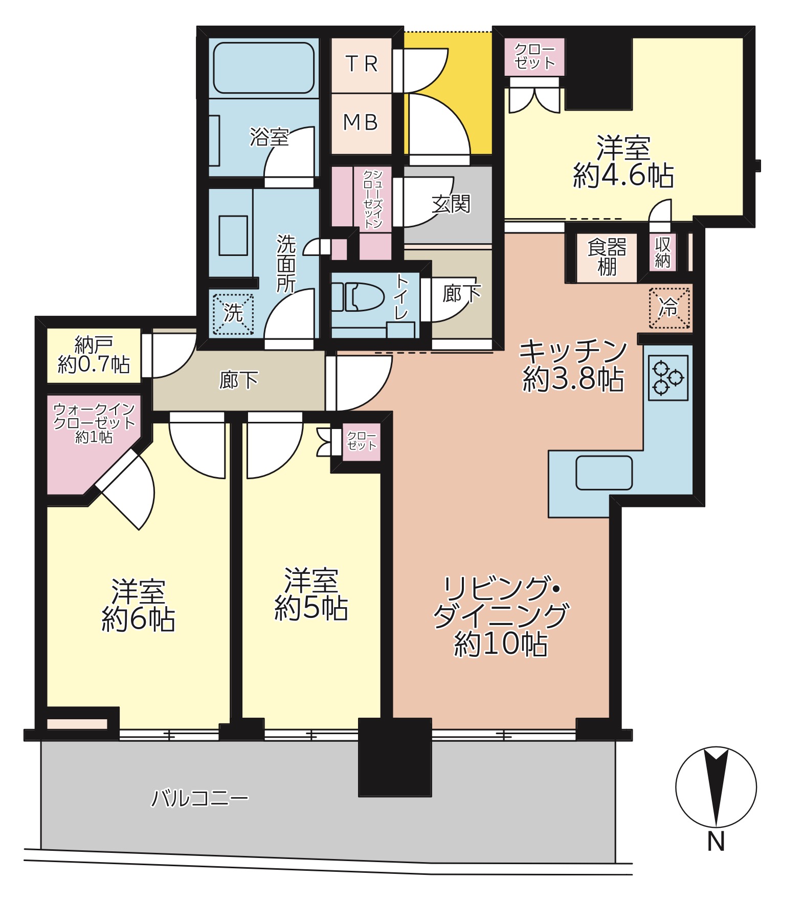 パークタワー晴海の間取り