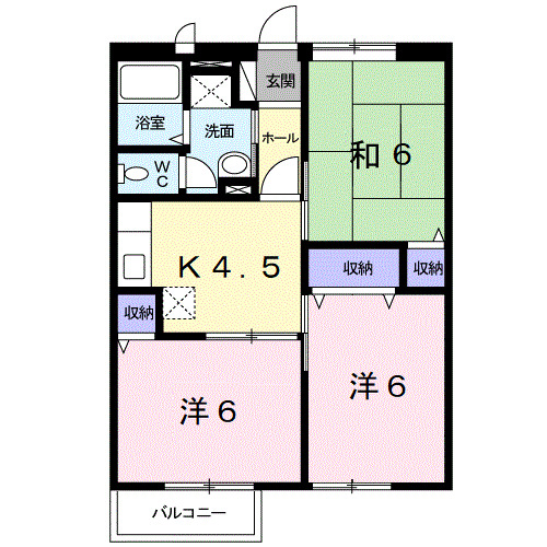 タウニィ２１　IIの間取り