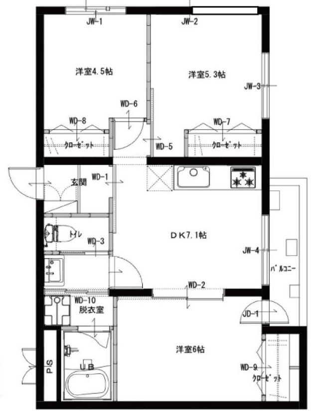 MIMOZAの間取り