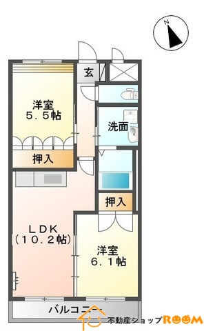 アヴァンティ壱番館の間取り