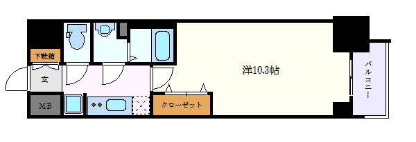 【プレサンス丸の内リラティの間取り】