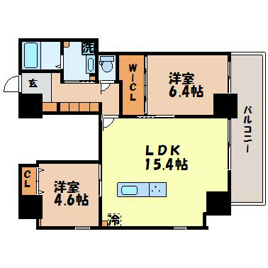 ＡＰＡＲＴＭＥＮＴＳ ＣＯＤＥ ＩＳＡＨＡＹＡ(厚生町)の間取り