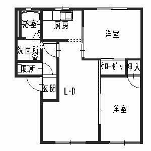 フレグランス北平野の間取り