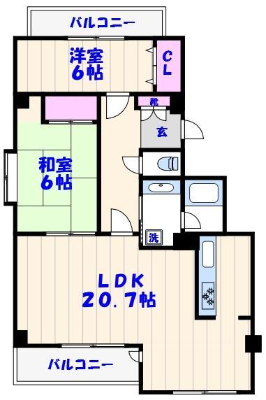 コンフォーレ船橋の間取り