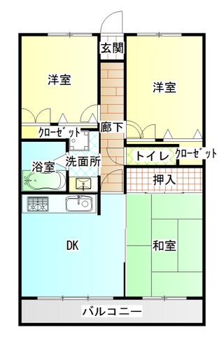 リバー山王の間取り