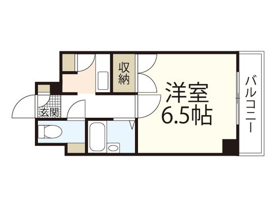 【広島市南区宇品西のマンションの間取り】