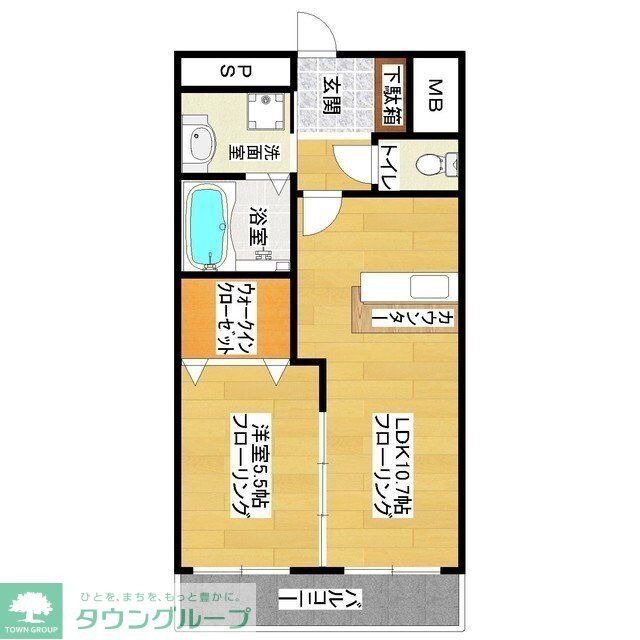 福岡市南区若久のマンションの間取り