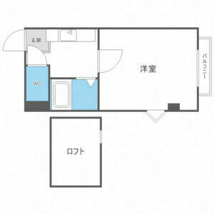 札幌市中央区南十条西のマンションの間取り