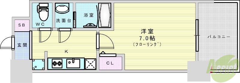 ブランシエスタ加島の間取り