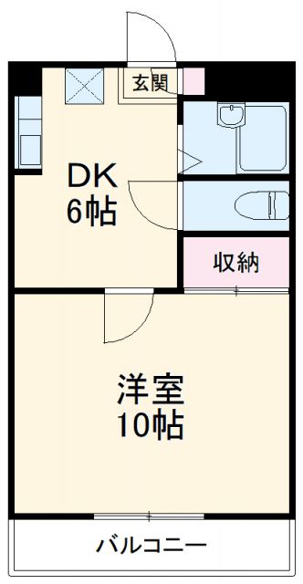 豊田市田中町のマンションの間取り