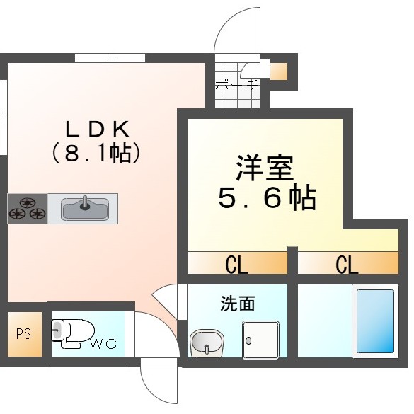 高木町新築アパートの間取り