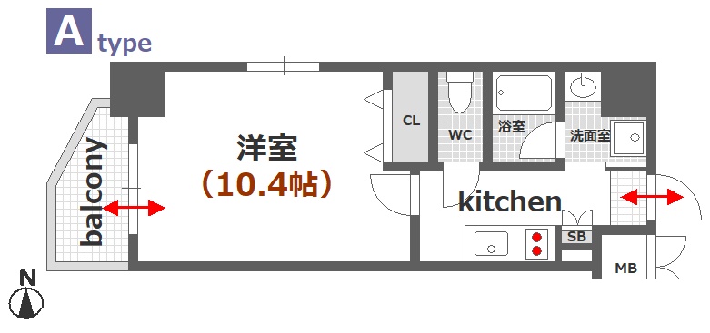 アクアシティ舟入中町の間取り