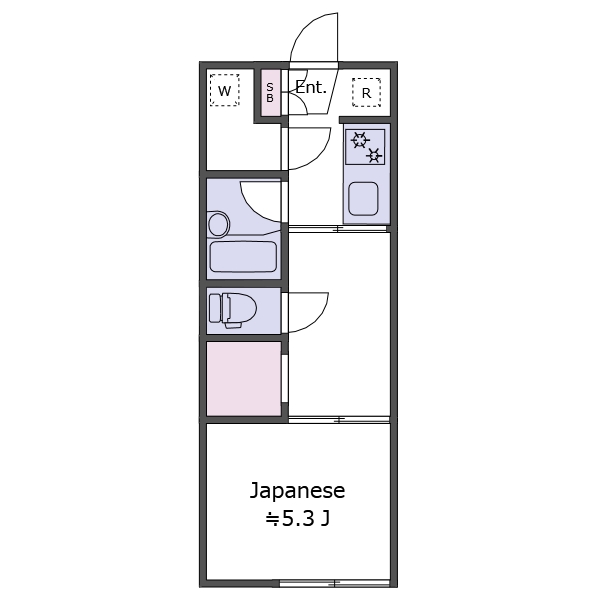 大田区中央のマンションの間取り