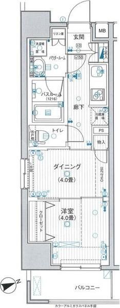 日神デュオステージ浅草三筋の間取り