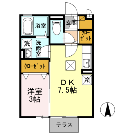 グランモアひまわりの間取り