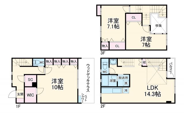 千葉県市川市日之出（一戸建）の賃貸物件の間取り