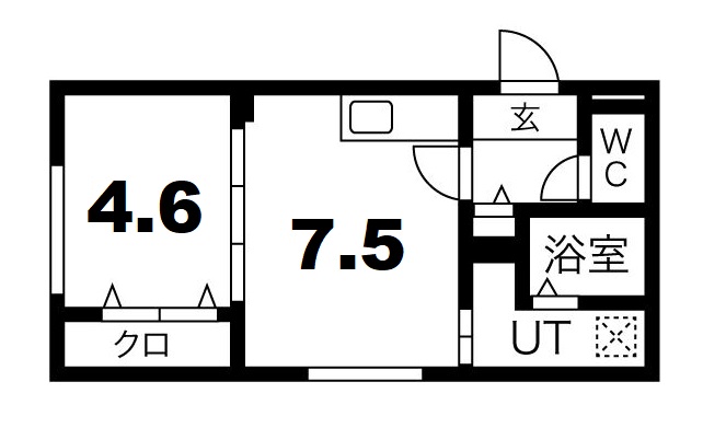 ASTER　SHIROISHI(アステールシロイシ)の間取り
