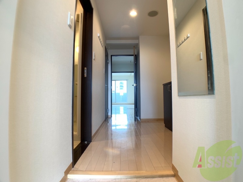 玄関　玄関から撮影しました。明るい印象ですね。