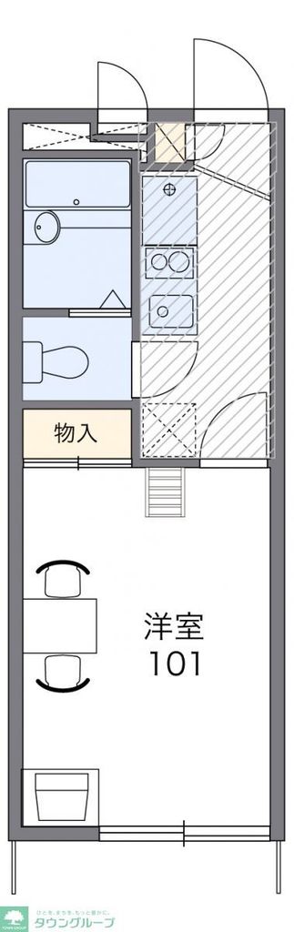 レオパレスパッシモの間取り写真