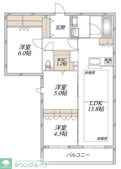ＪＲ常磐線 南柏駅 徒歩8分 3階建 新築の間取り写真